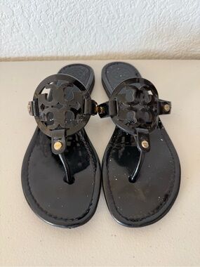 Tory Burch Miller Sandals Patent Leather Women’s Size 7